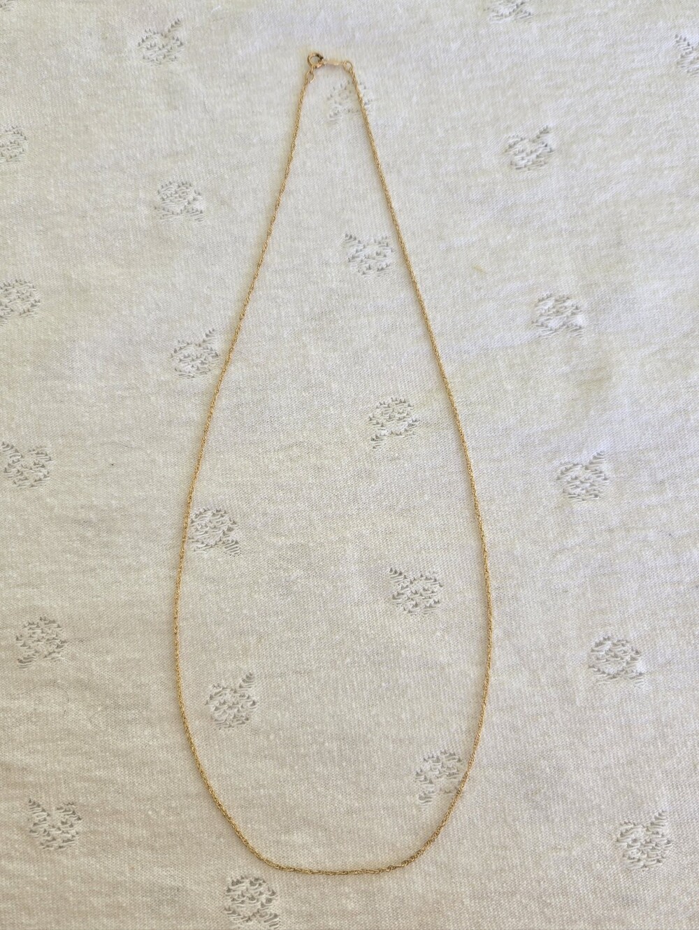 14K Yellow Gold Delicate Chain Necklace Vintage Stamped 585 DRI ~18"